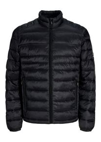Jack & Jones Steppjacke JACK & JONES "JJEKINGSLEY LIGHT PUFFER COLLAR NOOS", Herren, Gr. XL, schwarz, Web, Obermaterial: 100% Nylon, unifarben, normal, elastischer Bund, Jacken Steppjacke, Kunstfaser, mit Stehkragen
