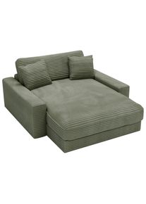 CARRYHOME Xxl-Sessel, Olivgr&uuml;n, Kunststoff, F&uuml;llung: Schaumstoff, Silikon,Schaumstoff, Silikon, 160x87x190 cm, Wohnzimmer, Sessel, XXL-Sessel