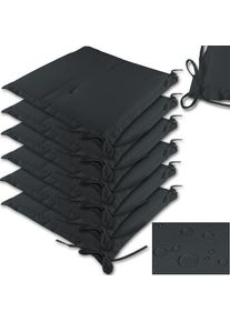 Detex Sitzkissen 6er-Set Boston Anthrazit 43x39x5cm
