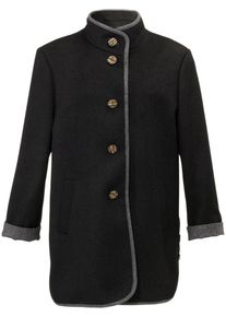 Peter Hahn - Loden-Longjacke, grau, Gr. 50, Schurwolle