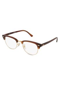 Ray-Ban 0RX5154 CLUBMASTER Brille Unisex | Fassung: Vollrand, Quadratisch, Braun Gestreift