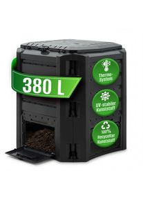 Deuba Compostbak Zwart 380L