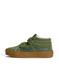 Vans Drenge Sneakers 'Sk8-Mid' gr&aelig;sgr&oslash;n / m&oslash;rkegr&oslash;n St&oslash;rrelse 29
