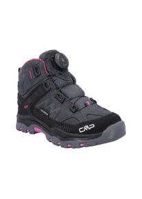 Outdoorschuh CMP "KIDS KIRUNA MID FITGO WP TREKKING SHOES", Kinder, Gr. 38, schwarz (antracite, festival), Leder, Schuhe Outdoorschuh, wasserdicht