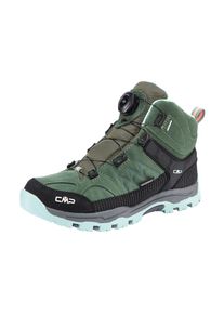 Outdoorschuh CMP "KIDS KIRUNA MID FITGO WP TREKKING SHOES", Kinder, Gr. 39, gr&uuml;n (musk, jade), Leder, Schuhe Outdoorschuh, wasserdicht