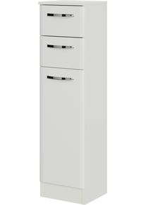 Unterschrank SAPHIR "Quickset 326, mit 1 T&uuml;r und 2 Ausz&uuml;gen, 30cm breit", wei&szlig; (wei&szlig; glanz), B:30cm H:90,5cm T:33cm, Schr&auml;nke, Unterschrank