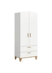 Livetastic , Wei&szlig;, Eiche Artisan , Holzwerkstoff , 2 Schublade(n) Schubladen , 81x198x51 cm ,