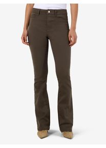 Bootcut-Jeans Noisy may "NMSALLIE HW SK FLARED COLOR BOX NOOS", Damen, Gr. 32, L&auml;nge 30, braun (chocolate braun), Denim/Jeans, Obermaterial: 79% Baumwolle, 20% Polyester, 1% Elasthan, unifarben, slim fit lang, Jeans Bootcut-Jeans, Baumwollmischung, slim fit