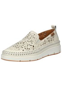 Pikolinos Damer Slipper 'Tenerife' m&oslash;rkebeige / uldhvid St&oslash;rrelse 40