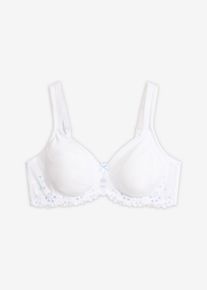 Minimizer-BH med diskret broderi - vit - storlek 95F - bonprix