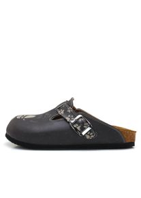 Goby Damer Tr&aelig;sko 'Women Calceo Black and Beige Clogs CAL5422 with cat design' blandingsfarvet St&oslash;rrelse 37