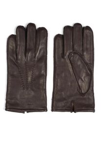 Howard London M&aelig;nd Fingerhandsker 'Leather Gloves William Dark Brown' m&oslash;rkebrun St&oslash;rrelse L/XL