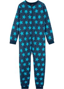 bonprix Pijama tip salopetă din bumbac organic 100%, albastru, 152/158
