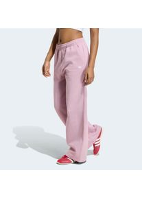 Sporthose adidas originals "ESS FL WL PANTS", Damen, Gr. S, N-Gr, rosa (magic mauve, normal, gr.), Obermaterial: 82% Baumwolle, 18% Polyester, Hosen Sporthose