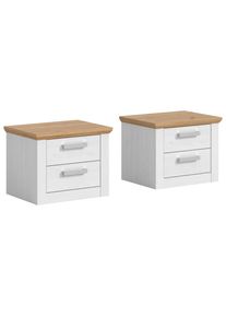 Livetastic , L&auml;rchefarben, Eiche Artisan , Holzwerkstoff , Holzoptik , 4 Schublade(n) Schubladen , 56x43x39 cm ,