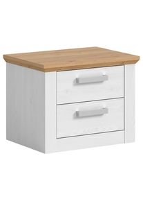 Livetastic , L&auml;rchefarben, Eiche Artisan , Holzwerkstoff , Holzoptik , 2 Schublade(n) Schubladen , 56x43x39 cm ,