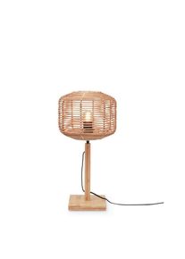 Good & Mojo , Naturfarben , 25x40x25 cm , LED-Leuchtmittel austauschbar ,