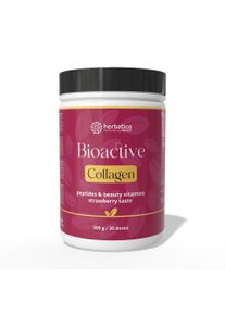 Bioakt&iacute;v kollag&eacute;n peptidekkel &eacute;s vitaminokkal a sz&eacute;ps&eacute;g&eacute;rt, k&ouml;rm&ouml;k&eacute;rt, haj&eacute;rt &eacute;s bőr&eacute;rt &ndash; 300 g &ndash; Herbatica &ndash; eper Aroma: Eper