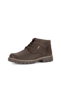 Schn&uuml;rboots Gabor, Herren, Gr. 9 (43), braun (dunkelbraun), Leder, unifarben, Basic, Schuhe Schn&uuml;rboots, Schn&uuml;rstiefelette, mit Ziern&auml;hten in Schuhweite G (= weit)