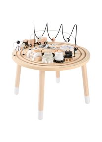 My Baby Lou Kinderspieltisch, Grau, Naturfarben, Schwarz, Wei&szlig;, Holz, Birke, Kiefer, massiv, Sperrholz, 50.3 cm, unisex, EN 71, Babym&ouml;bel & Kinderm&ouml;bel, Babyzimmer, Kindersessel & Kindertische