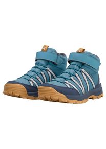 Wanderschuh Jack Wolfskin "WILD HIKE TEXAPORE MID VC K", Kinder, Gr. 29, blau (galapagos), Synthetik, Schuhe Wanderschuh, Wasserdicht, Trekkingschuh