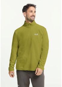 Fleecepullover Jack Wolfskin "TAUNUS 100 HZ M", Herren, Gr. XL, gr&uuml;n (khaki gr&uuml;n), Fleece, Obermaterial: 100% Polyester, normal, Rundhals, Sweatshirts Fleecepullover, mit Rei&szlig;verschluss, wasserabweisend, windabweisend, atmungsaktiv
