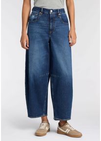 5-Pocket-Jeans Herrlicher "Barrow Denim", Damen, Gr. 29, L&auml;nge 32, blau (schwarzness), Denim/Jeans, Obermaterial: 99% Baumwolle, 1% Elasthan, loose fit kn&ouml;chelfrei, Jeans 5-Pocket-Jeans, aus leichtem Denim, Loose Fit