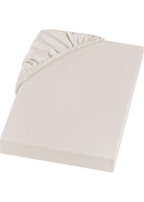 Spannbettlaken SETEX "Feinbiber in Gr. 70x140, 90x200, 140x200 oder 180x200 cm", beige (natur), B:160cm L:200cm, Feinbiber, Obermaterial: 100% Baumwolle, Bettlaken, Spannbettlaken, f&uuml;r Matratzen bis 23 cm H&ouml;he, Winter, Bettlaken