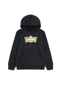 Hoodie LEVI'S KIDS "LVB SUNRISE BATWING HOOD", Jungen, Gr. 16 (176), schwarz (jet schwarz), Sweatware, Obermaterial: 60% Baumwolle, 40% Polyester, normal, B&uuml;ndchen, Sweatshirts Hoodie, mit Batwing-Logo, for Boys