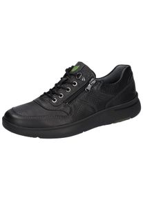 Waldl&auml;ufer Schn&uuml;rschuh WALDL&Auml;UFER "HEIKO", Herren, Gr. 9,5 (44), schwarz, Nappaleder, unifarben, Schuhe Schn&uuml;rschuh, Komfortschuh, Bequemschuh, Sneaker in Schuhweite H (= sehr weit)