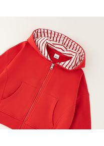 Sweatshirt IDO "BABY GIRL SWEATER", M&auml;dchen, Gr. 3A, rot, 95% Baumwolle, 5% Elasthan, Sweatshirts Sweatshirt