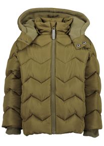 Winterjacke Blue Seven "Winterjacke mit abnehmbarer Kapuze", Jungen, Gr. 128, gr&uuml;n (7880, oliv), 100% Polyester, Basic normal, hoch geschlossener Ausschnitt, gerader Abschluss, Jacken Winterjacke