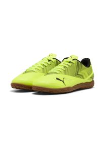 Fu&szlig;ballschuh Puma "RAPID IT JR", Kinder, Gr. 37,5, gelb (lime squeeze, Puma schwarz), Synthetik, Schuhe Fu&szlig;ballschuh, f&uuml;r Halle und Stra&szlig;e, f&uuml;r Jugendliche