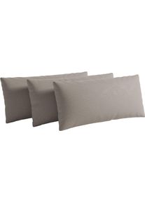Sit & More Sofakissen SIT & MORE "Vanity, 2er-Set, B: 60 cm", beige (taupe), B:60cm H:30cm T:12cm, Stoff, Polsterauflagen, Sofakissen