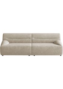Big-Sofa SIT & MORE "Scrabble", beige (silber), B:260cm H:80cm T:100cm, 100% Polyester, Sofas, Big-Sofa, Modernes Design in verschiedenen Stoffarten