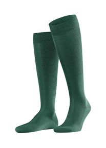Kniestr&uuml;mpfe Falke "Tiago", Herren, Gr. 39-40, Sockengr&ouml;&szlig;e, gr&uuml;n (hunter gr&uuml;n), Baumwollmischung, unifarben, Socken Kniestr&uuml;mpfe, mit leichtem Glanz, atmungsaktiv, aus Fil d&rsquo;&Eacute;cosse Baumwolle