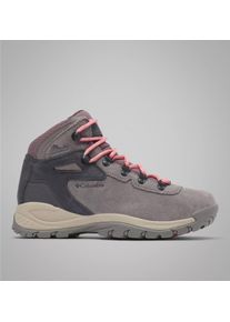 Winterstiefel Columbia "NEWTON RIDGE&trade; PLUS WATERPROOF AMPED", Damen, Gr. 37,5, grau (stratus, canyon rose), Leder, Synthetik, Textil, Schuhe Winterstiefel, wasserdichtes Obermaterial, atmungsaktives Innenmaterial, kn&ouml;chelhoch
