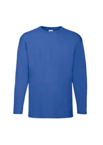 Fruit of the Loom Unisex Adult Valueweight T-shirt met lange mouwen (Koningsblauw)