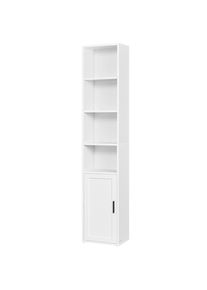 Boxxx Regal, Wei&szlig;, Holzwerkstoff, 5 F&auml;cher, 31.8x175x24 cm, stehend, Wohnzimmer, Regale, B&uuml;cherregale