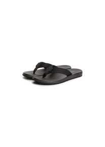 Tommy Hilfiger Zehentrenner &raquo;MOLDED PADDED HILFIGER B SANDAL&laquo; Strandschuh, Sommerschuh, Poolslide mit Kontrastbesatz schwarz, Gr&ouml;&szlig;e 44