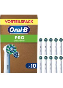 Oral-B, Aufsteckb&uuml;rsten &raquo;Pro CrossAction&laquo; X-f&ouml;rmige Borsten, wei&szlig;, DESIGNED & MADE IN GERMANY - Garantierte Passform mit allen wiederaufladbaren 