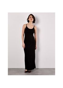 Apricot, Damen, Jerseykleid &raquo;Jersey-Sommerkleid&laquo; mit Beinschlitz, Schwarz, S (36) - N-Gr, Sommerliches, weiches Unikleid