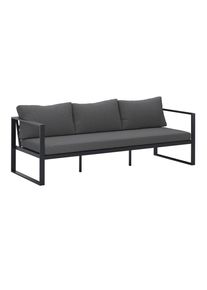 Ambia Garden Loungesofa, Anthrazit, Metall, Textil, 198x63x76 cm, Gartenm&ouml;bel, Loungem&ouml;bel, Gartensofas & Loungesofas