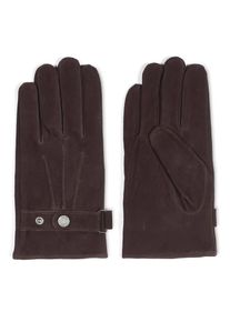 Howard London M&aelig;nd Fingerhandsker 'Leather Gloves Jacob Dark Brown' m&oslash;rkebrun St&oslash;rrelse M/L