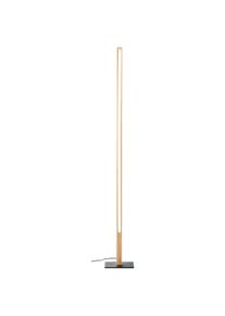 Brilliant LED Stehlampe "Arion", schwarz (schwarz, holz), H: 120cm, 1 Stk., Leuchten, aus Holz, 120 cm H&ouml;he, 1400 lm, 3000 K, Metallfu&szlig;, LED Stehlampe