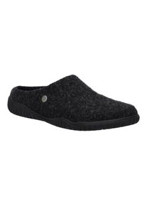 Hausschuh Josef Seibel "Wallace 11, anthrazit", Herren, Gr. 44, grau (anthrazit), Obermaterial: 100% Textilmaterial TEXMAT., Schuhe Hausschuh