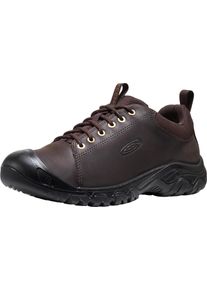 Outdoorschuh Keen "TARGHEE IV OXFORD", Herren, Gr. 40,5, schwarz (java, schwarz), Leder, Textil, Schuhe Outdoorschuh