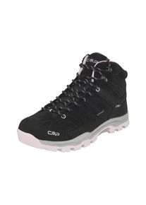 Wanderschuh CMP "KIDS RIGEL MID WP TREKKING SHOES", Jungen, Gr. 40, schwarz (antracite, soft pink), Leder, Schuhe Wanderschuh, wasserdicht