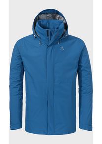 Sch&ouml;ffel Outdoorjacke SCH&Ouml;FFEL "Jacket Gmund M", Herren, Gr. 62, 8405, blau, Oberstoff: Aussenseite: 100% Polyester. (Membran: Thermoplastisches Polyurethan). Futter Rumpf oben: 100% Polyester, regular fit, hoch geschlossener Ausschnitt, Jacken Outdoorjacke