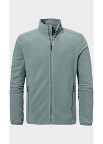 Sch&ouml;ffel Fleecejacke SCH&Ouml;FFEL "Fleece Jk Style Ash MNS", Herren, Gr. 56, gr&uuml;n (9405, grau), Oberstoff: 100% Polyester, regular fit, hoch geschlossener Ausschnitt, Jacken Fleecejacke